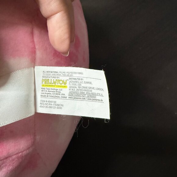 Cookie the Pink Flamingo 8" Squishmallow Plush w/ Gray Beak & Yellow Flower EUC - Picture 4 of 5